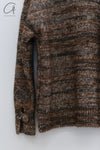 SWAYING 24 Autumn and Winter Mohair Gradient Cuffs Crochet Jacket SW-SW24AW1T95-HZ Flower Brown